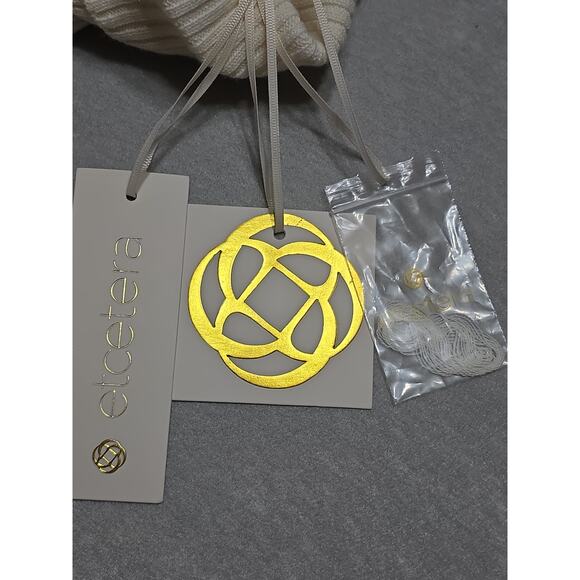 NWT Etcetera Wool Blend Sweater – Small – Winter White, Asymmetric Collar - Picture 9 of 15